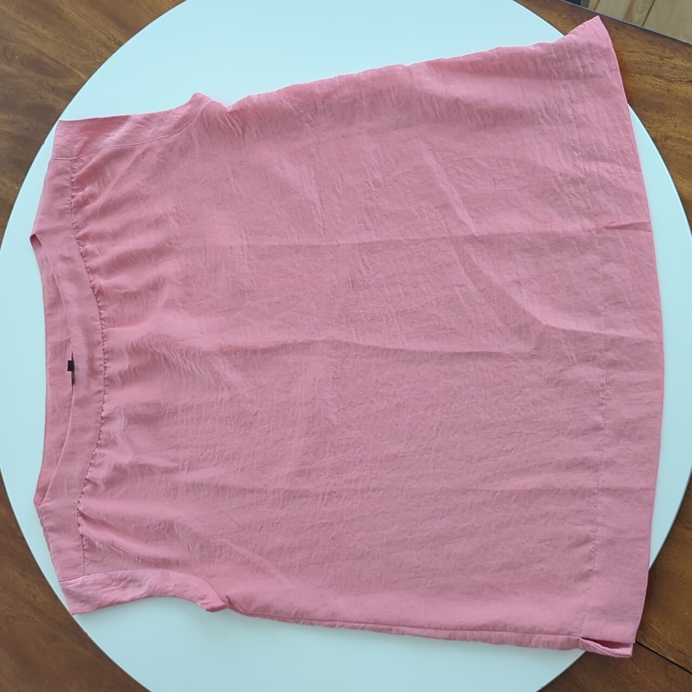 Talbot's Bateau neck Split hem Sleeveless Blouse EUC sz. 12